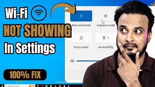 FIX Wifi Not Showing in Windows 11 settings  Fix Missing WiFi Icon 2023 NEW Hindi [upl. by Bell712]