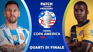 eFootball PES 2021 SEASON UPDATECOPA AMÉRICA 2024  ARGENTINA 🆚 ECUADOR [upl. by Anabel973]