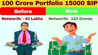 Achieve the 100 Crore Portfolio by 15000Month in SIP finmindset [upl. by Airbma]