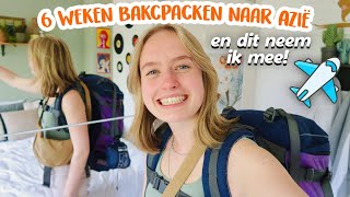 BACKPACK INPAKKEN voor 6 weken Azië [upl. by Eirdua]