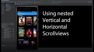 Using Android nested Horizontal scrollview in vertical scrollview [upl. by Adalia]