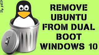 Remove Ubuntu from dual boot Windows 10 [upl. by Fretwell]