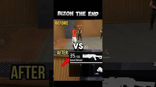 The End Of Bizon Gun🔥 Bizon Gun Ability ChangeAfter Update freefire shorts [upl. by Ytisahc605]