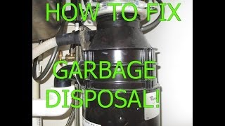 How to fix your Garbage disposal Yourself [upl. by Martino]