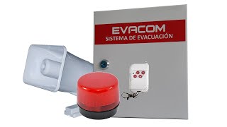 ALARMA de EMERGENCIA 🚨con VOZ  EVACOM   SIMULACRO de EVACUACION Prevencion Coronavirus [upl. by Aloibaf]