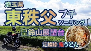 バイク旅162 東秩父プチツーリング 180度の絶景ひろがる皇鈴山みすずやま展望台 天空のベンチがいい味 グルメは定峰峠の鬼うどんで [upl. by Hansen]