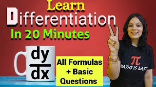 Differentiation for Beginners Differentiation Formula  What is Derivatives Class 1112 JEE NEET [upl. by Otanutrof90]