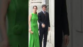 Lucía Palazuelo duquesa de Huéscar una de las más elegantes a la boda del Alcalde Almeida [upl. by Elleunamme]