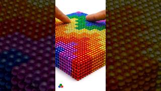 💜🩵💚💛🧡❤️ Amazing Satisfying With Tiny Magnet Balls amp ASMR Magnet shorts asmr [upl. by Nayrb886]