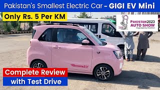 GIGI Mini EV Test Drive Review  Best Electric Car Price in Pakistan 2023  Auto Show Expo Karachi [upl. by Neslund]