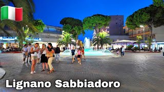 Lignano Sabbiadoro Italy  2024 City Center  Shopping and Restaurants Center [upl. by Haissi760]