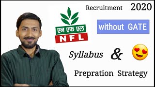 NFL recruitment 2020 without GATE 🔥 Syllabus amp Preparation Strategy  No ve Marks 🙏 [upl. by Elmina]