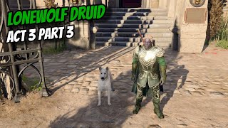 Live LONEWOLF Druid Playthrough FINALE Act 3 Part 3  Baldurs Gate 3 [upl. by Assirok205]