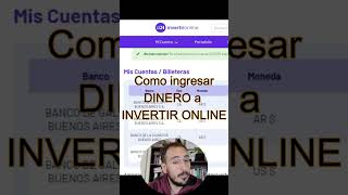 Como Ingresar DINERO a INVERTIR ONLINE Paso a Paso invertironline finanzas inversiones [upl. by Crosley]