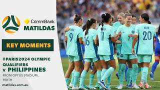 CommBank Matildas v Philippines  Key Moments  AFC Womens Olympic Qualifier [upl. by Bui]