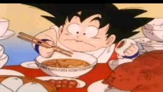 Dragon Ball eating scene DELICIOUS english version [upl. by Ellimaj136]