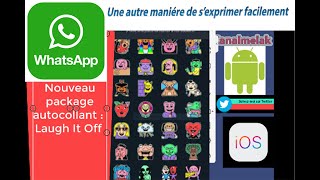 télécharger le Nouveau pack de stickersautocollants WhatsApp  qui concerne le rire et le gag [upl. by Monika]