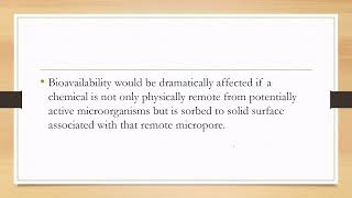 Bioavailability of polllutants  biodegradation and bioremediation  AZ Concepts guide [upl. by Atis]