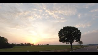 Donnstetten auf der Schwäbischen Alb Sonnenuntergang  DJI Osmo Action Rocksteady Testfilm [upl. by Vetter]