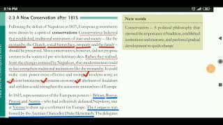 A New Conservatism after 1815 Treaty of Vienna Class 10 Chapter 1 History NCERT CBSE [upl. by Leihcar]