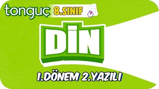 8Sınıf Din 1Dönem 2Yazılıya Hazırlık 📝 2024 [upl. by Ayar920]