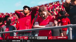 Its a Thrashing for JSU College Football 25 Ball State Dynasty EP3 [upl. by Ynnus]