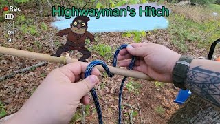 Highwaymans Hitch  Jostle Rope with Jolly Roger [upl. by Ailati]