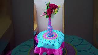 Complete Table Cover Design  Fabric painting Designsshortvideo viralvideo handpainting [upl. by Otreblaug]