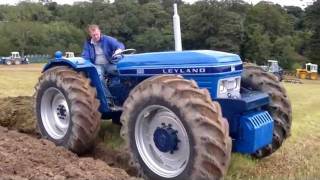 leyland and nuffield equal wheel tractors working very rare [upl. by Olifoet]