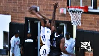 Steven Mallory Dunks On Gilbert Arenas amp Kenneth Faried 2 Sick Dunks He Did At Drew League [upl. by Tikna]