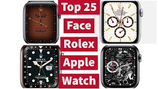 Những Mặt Đồng Hồ “ Rolex “ Cho Apple Watch Đẹp  Face Rolex Apple Watch   Clockology [upl. by Chatav126]