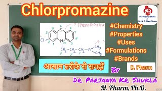 Chlorpromazine Hydrochloride  Antipsychotics  Tranquilizers  Pharmaceutical Chemistry  D Pharm [upl. by Eive]