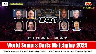 World Seniors Darts Matchplay 2024  WSDT Darts Live Score Update today  Final Day [upl. by Ahsimin]