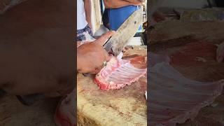 SINA CUTTING SKILLS karimnagar meatcuttingstyle KIRAN MEAT CUTTING [upl. by Haines]