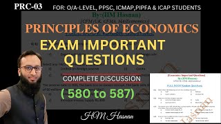 Economics Exam Important Questions 580 to 587 BY HM Hasnan [upl. by Ragucci]