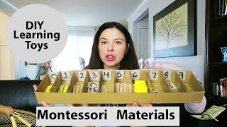 Montessori Materials  DIY Learning Toys  Montessori Math [upl. by Cicely]