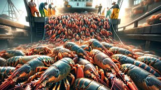 American Fishermen Catch Billions Of Lobster And King Crabs This Way [upl. by Aicercal49]