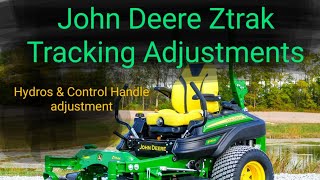 Adjusting The Transmissions Control Arms amp Alignment On John Deere Ztrak Mowers Z915 Z920 Z930 [upl. by Karlise]