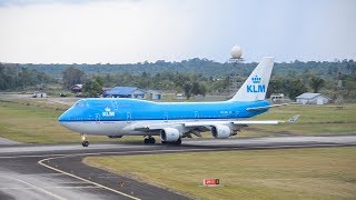 Departing Boeing 747400 Lima JA Pengel KLM714 [upl. by Charry]