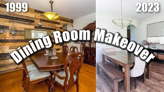 1990S DINING ROOM MAKEOVER  FIXER UPPER  RENOVATION [upl. by Vary]