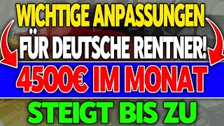 Gesetzliche Rente 2024 Wichtige Anpassungen und Erhöhungen für deutsche Rentner [upl. by Lifton]