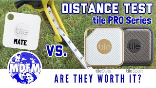 TILE Mate VS TILE Pro Series Distance Test [upl. by Eiknarf975]