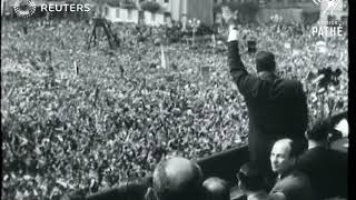 EGYPT SYRIA Egyptians celebrate United Arab Republic  Syrians vote 1958 [upl. by Scully]