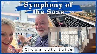 Royal Caribbean SYMPHONY OF THE SEAS Crown Loft Suite FULL TOUR Room 1740 [upl. by Etnuad]