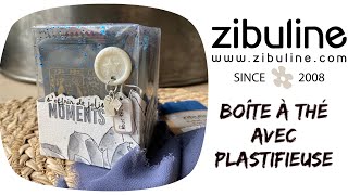 Tuto plastifieuse facile  boîte à thé transparente et aquarelle DT Zibuline [upl. by Tarra]