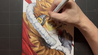 FANART Drawing Hawks  Keigo Takami  MHA short [upl. by Ilecara]