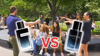 Dior Sauvage Eau De Parfum vs YSL Y Eau De Parfum Fragrance Battle Womens Reactions [upl. by Gernhard]