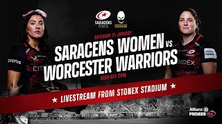 Allianz Premier 15s LIVE  Saracens Women v Worcester Warriors Women [upl. by Ellenrahs]