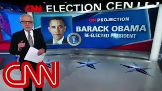 Election night 2012 unfolds on CNN [upl. by Bakki413]