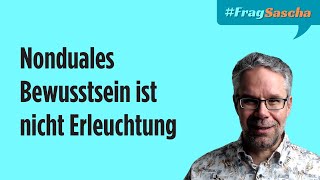 Erleuchtung Warum es nicht um nonduales Bewusstsein geht  FragSascha [upl. by Gerhan]